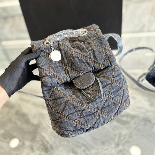 womens denim drawstring backpack bags grey blue silver metal hardware matelasse chain crossbody shoulder purse with coin badge luxury design
womens denim drawstring backpack bags grey blue silver metal hardware matelasse chain crossbody shoulder purse with coin badge luxury design