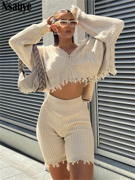 women's tracksuits nsauye casual tracksuit outfit sweater set autumn winter long sleeve crop and mini shorts biker two piece 230208, Gray
women's tracksuits nsauye casual tracksuit outfit sweater set autumn winter long sleeve crop and mini shorts biker two piece 230208, Gray