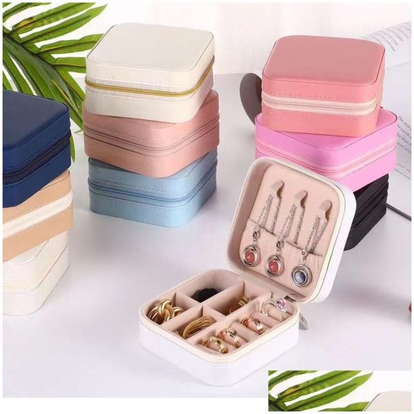 jewelry boxes 2022 organizer display travel pujewelry case portable box storage earring holder gift drop delivery smtdw packaging dh30g, Black;white
jewelry boxes 2022 organizer display travel pujewelry case portable box storage earring holder gift drop delivery smtdw packaging dh30g, Black;white