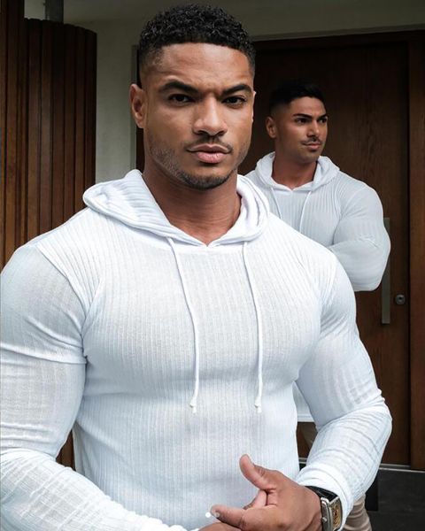 men s t shirts spring running hooded t shirt sweater turtleneck s s slim fit pullover sports knitwear pull homme 230208, White;black
men s t shirts spring running hooded t shirt sweater turtleneck s s slim fit pullover sports knitwear pull homme 230208, White;black
