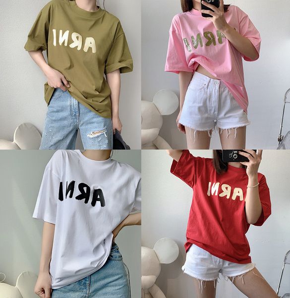 women's t-shirt house color matching summer new letter printed short sleeve t-shirt women's casual loose half sleeve top, White
women's t-shirt house color matching summer new letter printed short sleeve t-shirt women's casual loose half sleeve top, White
