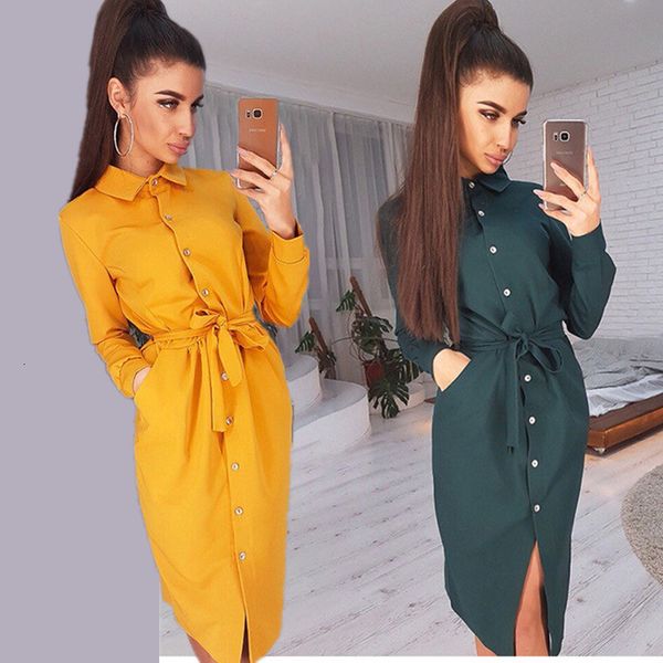 casual dresses lady office autumn long sleeve shirt fashion turndown collar singlebreasted party vestido 230209, Black;gray
casual dresses lady office autumn long sleeve shirt fashion turndown collar singlebreasted party vestido 230209, Black;gray