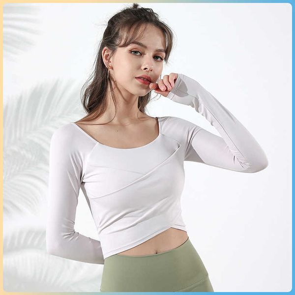 designers lululemens womens fashion yoga wear t shirt long sleeved self-cultivation training running fitness sports lady top
designers lululemens womens fashion yoga wear t shirt long sleeved self-cultivation training running fitness sports lady top