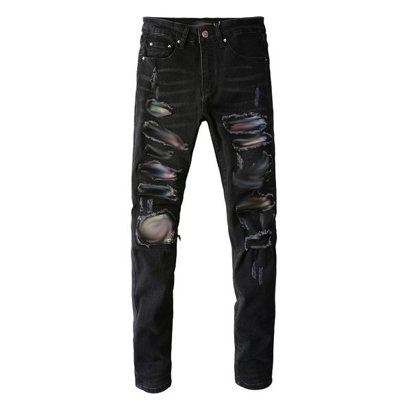 jeans mens classic hip hop pants distressed ripped biker jean slim fit motorcycle denim0d14, Blue
jeans mens classic hip hop pants distressed ripped biker jean slim fit motorcycle denim0d14, Blue