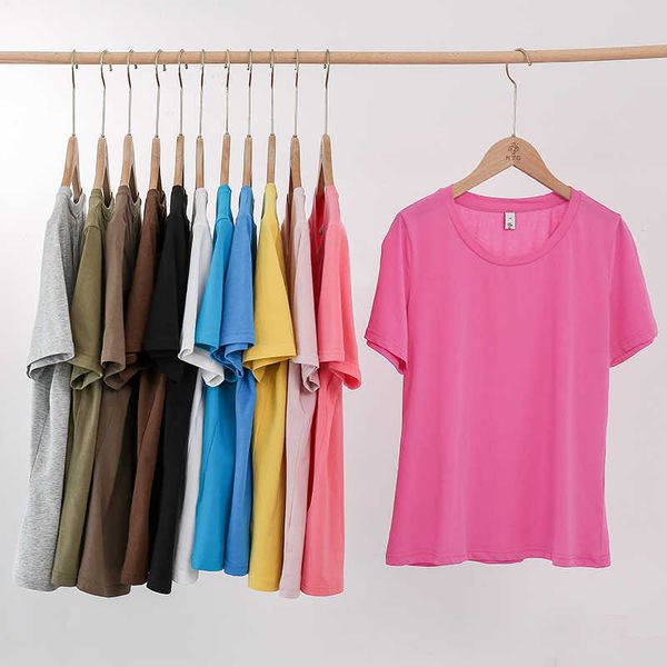 women's t-shirt 94% cotton summer fashion women t basic o-neck girls black tee femme camisetas de mujer m30146 y2302, White
women's t-shirt 94% cotton summer fashion women t basic o-neck girls black tee femme camisetas de mujer m30146 y2302, White