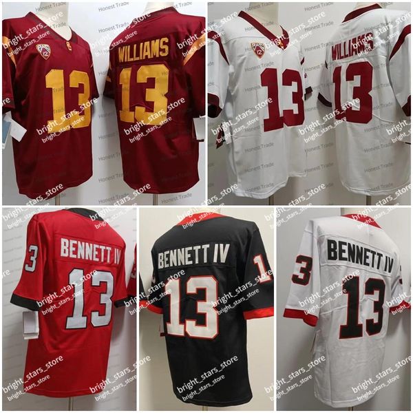 ncaa 13 caleb williams football jersey usc trojans college 13 stetson bennett iv red white mens stitched jerseys, Black
ncaa 13 caleb williams football jersey usc trojans college 13 stetson bennett iv red white mens stitched jerseys, Black