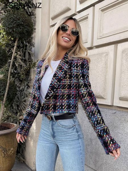 women s suits blazers 2023 tweed suit outerwear spring coats long sleeve fashion jackets tailored women coat multicolor cropped clothing 23, White;black
women s suits blazers 2023 tweed suit outerwear spring coats long sleeve fashion jackets tailored women coat multicolor cropped clothing 23, White;black
