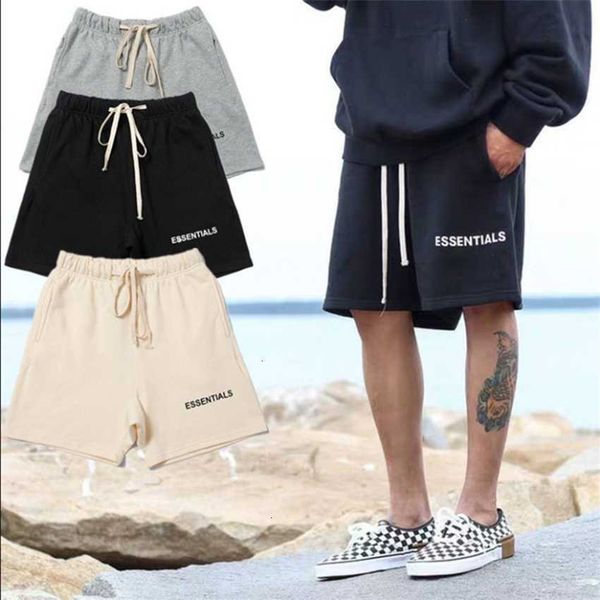 men's shorts cotton and women's high street casual drawstring capris essentials double line trend loose, White;black
men's shorts cotton and women's high street casual drawstring capris essentials double line trend loose, White;black