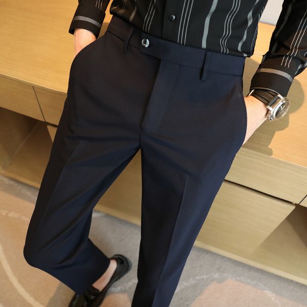 mens pants british style spring summer suit for men clothing simple business formal wear slim fit straight office trousers 42 40 230209, Black
mens pants british style spring summer suit for men clothing simple business formal wear slim fit straight office trousers 42 40 230209, Black