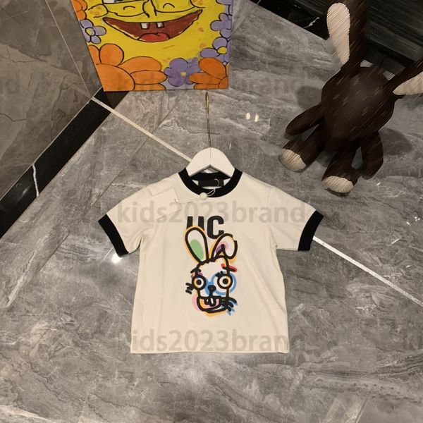 rabbits printing 2023ss children t-shirts summer brand designer boys fashion tees elastic thread neckline cotton ribbon stitching letters s, Blue
rabbits printing 2023ss children t-shirts summer brand designer boys fashion tees elastic thread neckline cotton ribbon stitching letters s, Blue