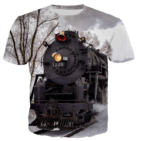 men's tshirts summer 3d printed steam train t shirt sports and leisure youth loose comfortable short sleeves 230209, White;black
men's tshirts summer 3d printed steam train t shirt sports and leisure youth loose comfortable short sleeves 230209, White;black