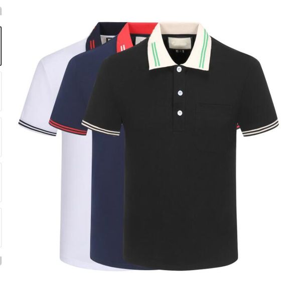 mens polos shirts fashion button up tees classic short sleeves embroidery business casual cotton breathable casual t-shirts, White;black
mens polos shirts fashion button up tees classic short sleeves embroidery business casual cotton breathable casual t-shirts, White;black