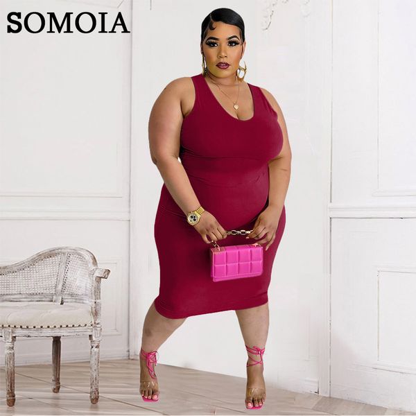 plus size dresses somoia women summer plus size dress clothing street casual round neck sleeveless solid color sweet dress wholesale drop 23, Black
plus size dresses somoia women summer plus size dress clothing street casual round neck sleeveless solid color sweet dress wholesale drop 23, Black