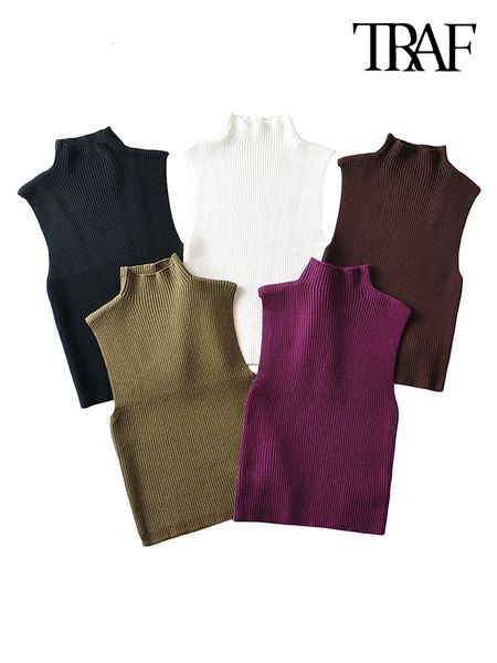 womens tanks camis traf women fashion fitted basic ribbed knit tank vintage high neck sleeveless female chic vest mujer 230209, White
womens tanks camis traf women fashion fitted basic ribbed knit tank vintage high neck sleeveless female chic vest mujer 230209, White