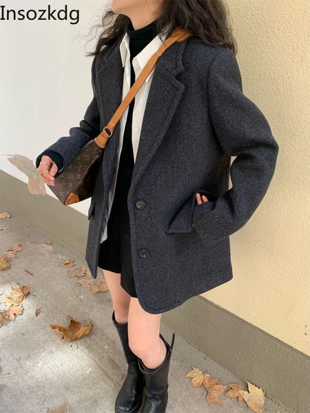 women's suits blazers lnsozkdg slimfit office lady women woolen warm all match winter streetwear ol chic elegant casual coats 230208, White;black
women's suits blazers lnsozkdg slimfit office lady women woolen warm all match winter streetwear ol chic elegant casual coats 230208, White;black