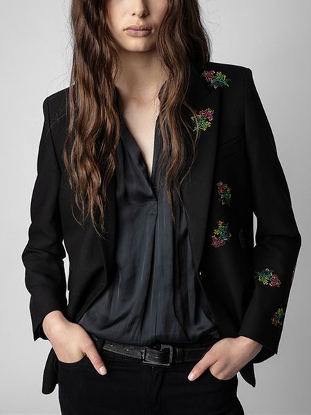 women's suits blazers black single button blazer floral s longsleeved autumn winter office lady suit coat 230208, White;black
women's suits blazers black single button blazer floral s longsleeved autumn winter office lady suit coat 230208, White;black