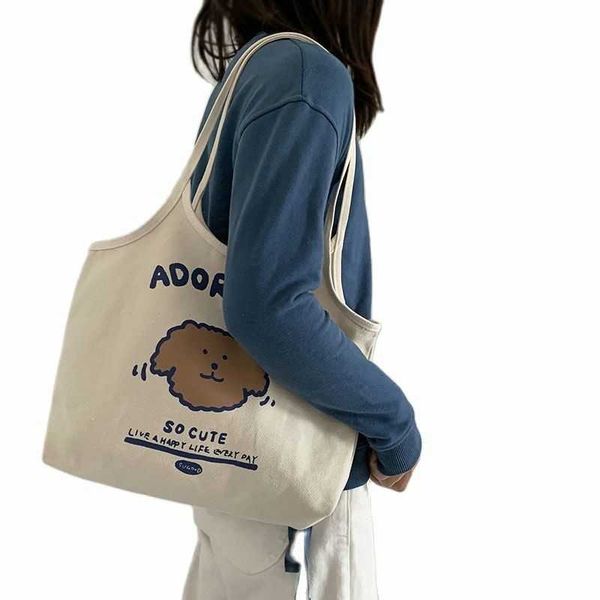 cartoon bear white women canvas handbag cute college girls shopping large capacity tote bag
cartoon bear white women canvas handbag cute college girls shopping large capacity tote bag