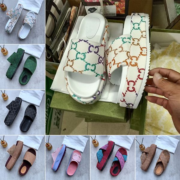 2023 slipper womens fashion beach embroidered canvas designer slides slip on slippers girls 60mm canvas covered platform sandals and dust ba, Black
2023 slipper womens fashion beach embroidered canvas designer slides slip on slippers girls 60mm canvas covered platform sandals and dust ba, Black