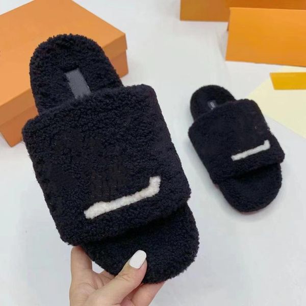 with box 2022 women plush slippers fluffy cashmere slippers luxury brand designer shoes warm indoor flip flops fashion anti slip flat com dn, Black
with box 2022 women plush slippers fluffy cashmere slippers luxury brand designer shoes warm indoor flip flops fashion anti slip flat com dn, Black