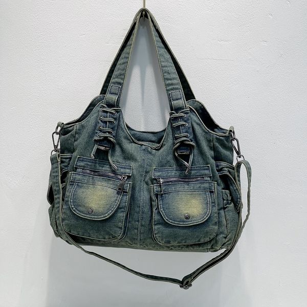 evening bags fashion women s vintage casual denim handbag large capacity jeans woven shoulder messenger s 230208
evening bags fashion women s vintage casual denim handbag large capacity jeans woven shoulder messenger s 230208