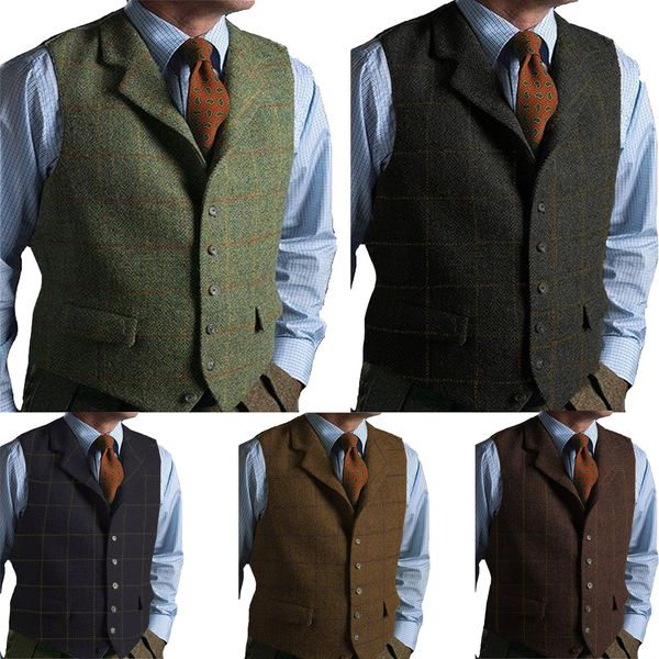 mens vests green casual gentleman plaid soft wool jacket vest tweed business coffee waistcoat for man wedding party 230209, Black;white
mens vests green casual gentleman plaid soft wool jacket vest tweed business coffee waistcoat for man wedding party 230209, Black;white