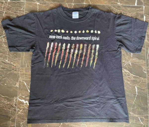 men's t-shirts nin vintage wash men downward spiral tee summer style scratch pattern short-sleeved t-shirt t230209, White;black
men's t-shirts nin vintage wash men downward spiral tee summer style scratch pattern short-sleeved t-shirt t230209, White;black