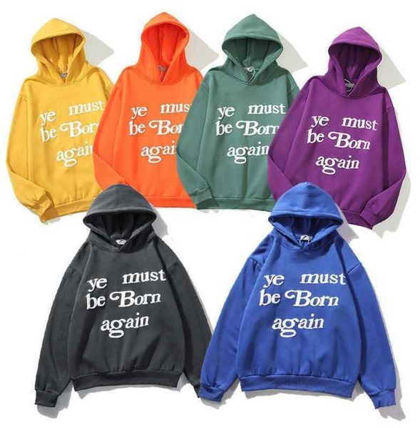 2023 designer classic wests luxury mens hoodie cpfm kanyes ye must be born again printed womens couple yzys vintage pullover sweater hooded, Black
2023 designer classic wests luxury mens hoodie cpfm kanyes ye must be born again printed womens couple yzys vintage pullover sweater hooded, Black