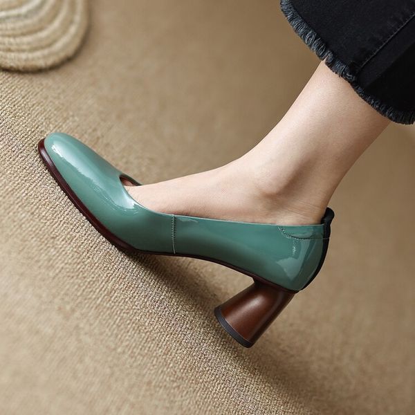 fashion high chunky heel office work shoes women leather elegant wedding bridal pumps lady dress shoe, Black
fashion high chunky heel office work shoes women leather elegant wedding bridal pumps lady dress shoe, Black