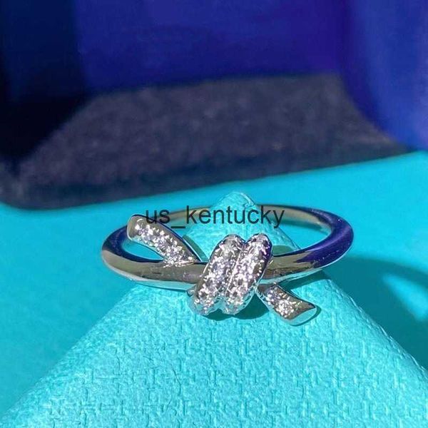 band rings t s925 sterling silver knot 18k rose gold love interleaved girl valentine's day gift t2302092
band rings t s925 sterling silver knot 18k rose gold love interleaved girl valentine's day gift t2302092