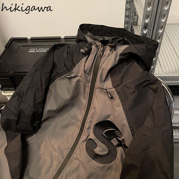 women's jackets vintage hikigawa coat women hooded fashion embroidery zipper oversized outwear y2k clothes for teens korean casual loos, Black;brown
women's jackets vintage hikigawa coat women hooded fashion embroidery zipper oversized outwear y2k clothes for teens korean casual loos, Black;brown