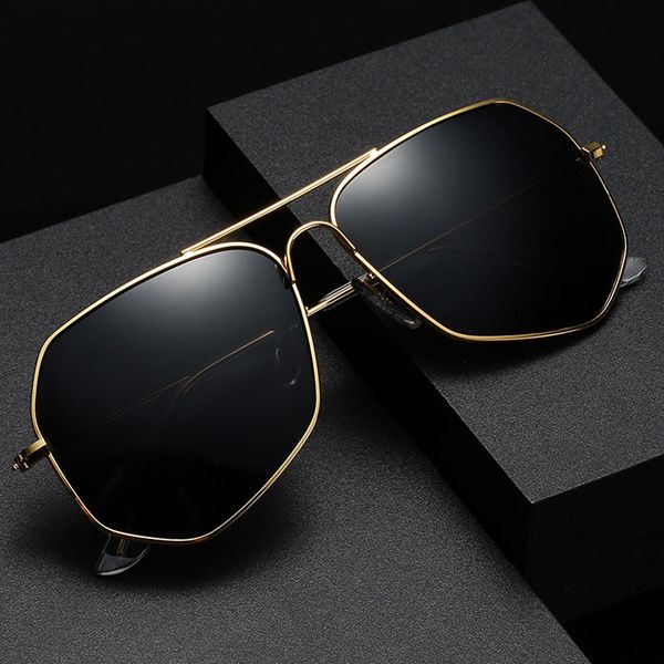 fashion double bridge sunglasses for men designer polygonal sun glasses metal frame uv400 protection outdoor mens driving shades with cases, White;black
fashion double bridge sunglasses for men designer polygonal sun glasses metal frame uv400 protection outdoor mens driving shades with cases, White;black