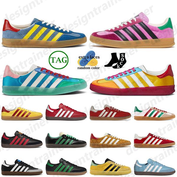 2023 luxury fashion designer running samba shoes vegan white black gum red gazelles trainers monogram suede pink blue wales bonner cream gre
2023 luxury fashion designer running samba shoes vegan white black gum red gazelles trainers monogram suede pink blue wales bonner cream gre