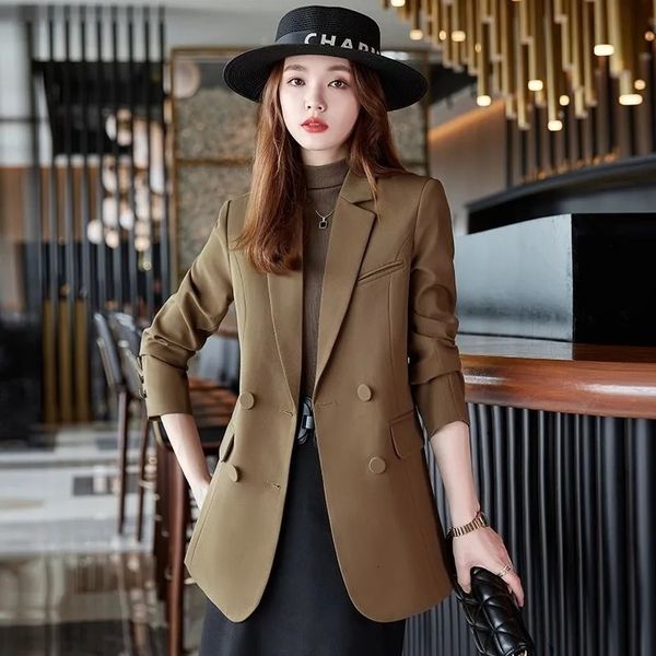 women's suits blazer blazer autumn winter fashion temperament long sleeve slim jacket office ladies work suit coat brown white black 23
women's suits blazer blazer autumn winter fashion temperament long sleeve slim jacket office ladies work suit coat brown white black 23