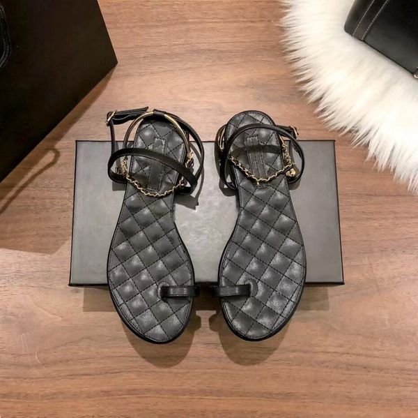 designer brand sandal womens fashion flat bottom shoes rhombus lattice leather leisure sandbeach shoe sandals simple pure color chain sandal, Black
designer brand sandal womens fashion flat bottom shoes rhombus lattice leather leisure sandbeach shoe sandals simple pure color chain sandal, Black