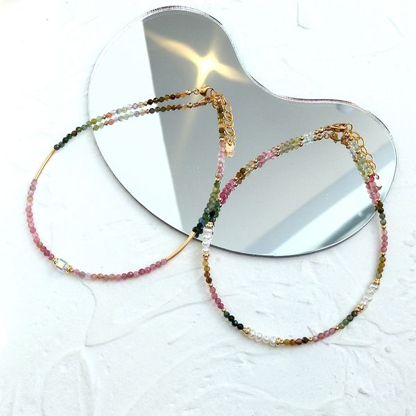 anklets lii ji rainbow tourmaline freshwater pearl 14k gold filled anklet natural stone 2mm tiny size sparkling handmade jewelry 230209, Red;blue
anklets lii ji rainbow tourmaline freshwater pearl 14k gold filled anklet natural stone 2mm tiny size sparkling handmade jewelry 230209, Red;blue