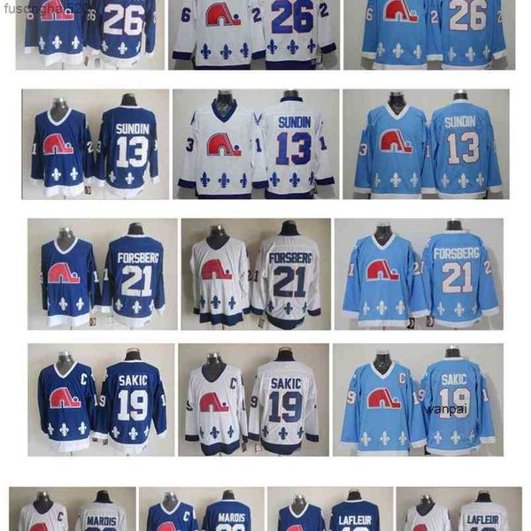 95 retro quebec nordiques hockey jersey 13 mats sundin 21 peter forsberg 26 peter stastny 19 joe sakic 10 lafleur 22 marois vintage ccm, Black;red 
95 retro quebec nordiques hockey jersey 13 mats sundin 21 peter forsberg 26 peter stastny 19 joe sakic 10 lafleur 22 marois vintage ccm, Black;red