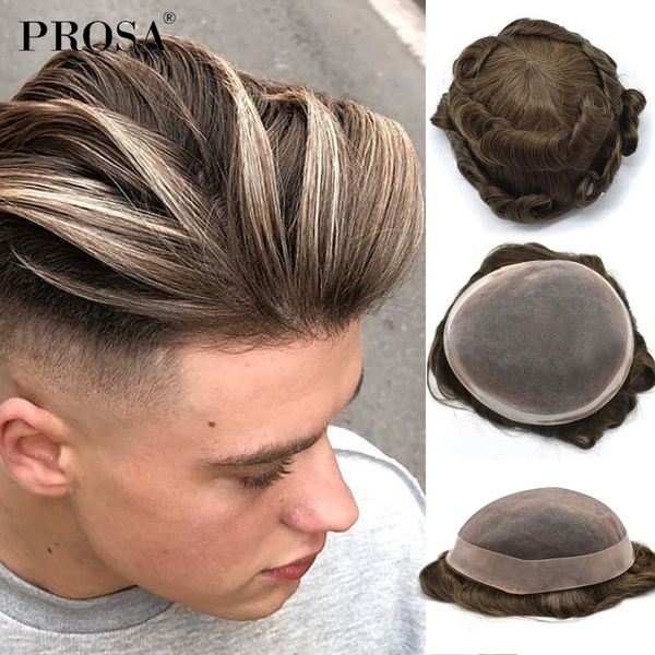synthetic s 7x9 slight wave mono with poly natural men's toupee super thin man hair system for fashion male hairpiece 230210, Black
synthetic s 7x9 slight wave mono with poly natural men's toupee super thin man hair system for fashion male hairpiece 230210, Black
