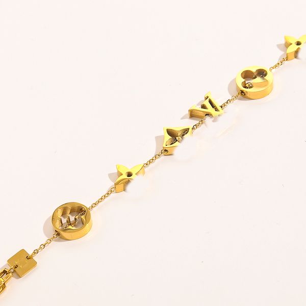 fashion classic bracelets women brand letter bangle 18k gold plated stainless steel crystal flower beads lovers gift wristband cuff chain de, Black
fashion classic bracelets women brand letter bangle 18k gold plated stainless steel crystal flower beads lovers gift wristband cuff chain de, Black