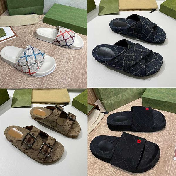 men canvas slide sandal designer platform slipper thick bottoms lady slides flip flops fashion summer beach shoes with box 35-44 no298b, Black
men canvas slide sandal designer platform slipper thick bottoms lady slides flip flops fashion summer beach shoes with box 35-44 no298b, Black