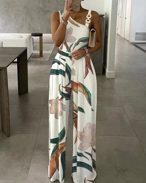 womens jumpsuits rompers elegant long womens overalls plants print asymmetrical neck wide leg jumpsuit high waist woman jumpsuit sleeveless, Black;white
womens jumpsuits rompers elegant long womens overalls plants print asymmetrical neck wide leg jumpsuit high waist woman jumpsuit sleeveless, Black;white