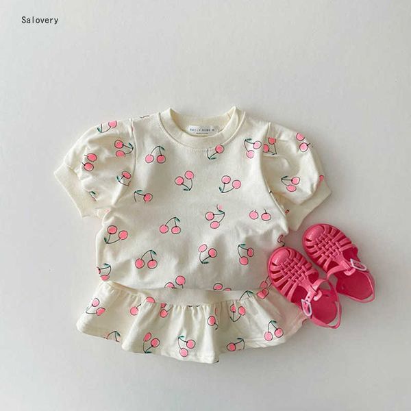 clothing sets summer children's clothes kids girls ins style short sleeve half length short skirt two piece suit sweet cherry girl suit, White
clothing sets summer children's clothes kids girls ins style short sleeve half length short skirt two piece suit sweet cherry girl suit, White