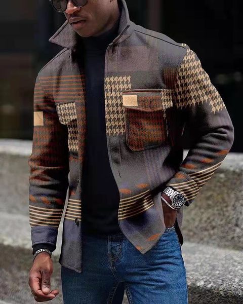 men's casual shirts european and american style spring autumn longsleeved shirt casual stup collar pocket 230210, White;black
men's casual shirts european and american style spring autumn longsleeved shirt casual stup collar pocket 230210, White;black