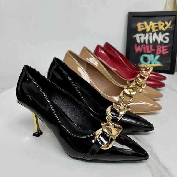 2023 paris women luxurys designers sandals fashion high-heeled 8cm high-end women's single shoes, Black
2023 paris women luxurys designers sandals fashion high-heeled 8cm high-end women's single shoes, Black