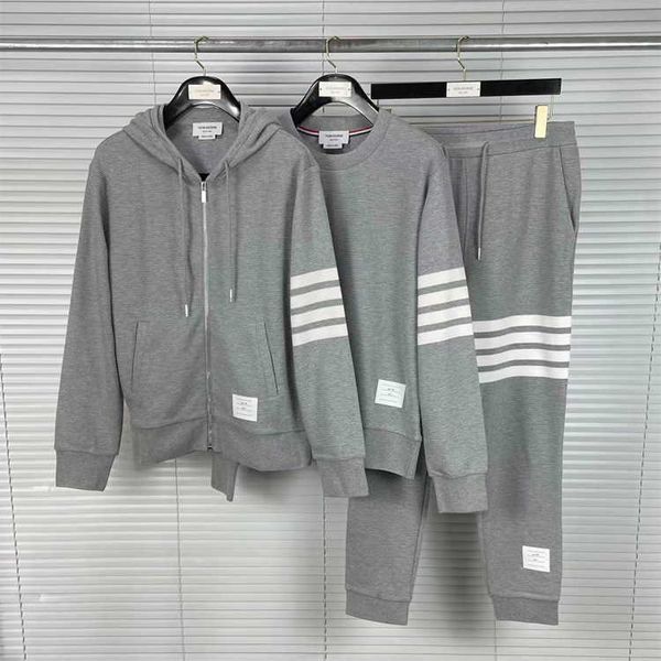 men's hoodie tom sweater brown hoody unwomen leisure casual sports winter zipper hooded classic four-bar corrugated round neck p tawg, Black
men's hoodie tom sweater brown hoody unwomen leisure casual sports winter zipper hooded classic four-bar corrugated round neck p tawg, Black