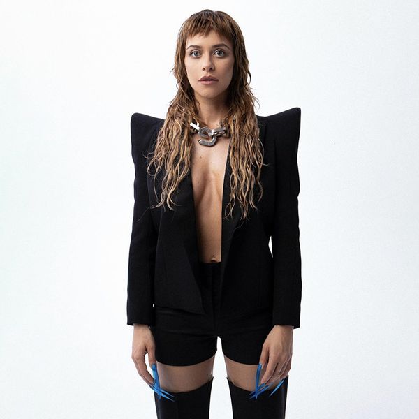 womens suits blazers fashion designer stylish jacket slim fitting shoulders blazer 230209, White;black
womens suits blazers fashion designer stylish jacket slim fitting shoulders blazer 230209, White;black