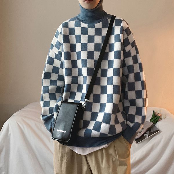 men's sweaters ebaihui turtleneck plaid leisure loose fashion pullover chess board pattern knitted preppy style jumper 230210, White;black
men's sweaters ebaihui turtleneck plaid leisure loose fashion pullover chess board pattern knitted preppy style jumper 230210, White;black