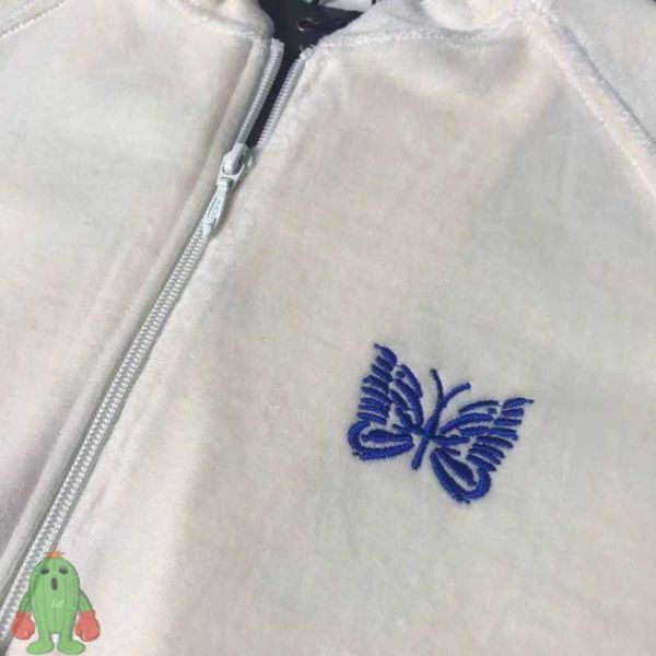 men's jackets needles track velvet butterfly webbing striped jacket men women ge zipper sports suit set j230210, Black;brown
men's jackets needles track velvet butterfly webbing striped jacket men women ge zipper sports suit set j230210, Black;brown