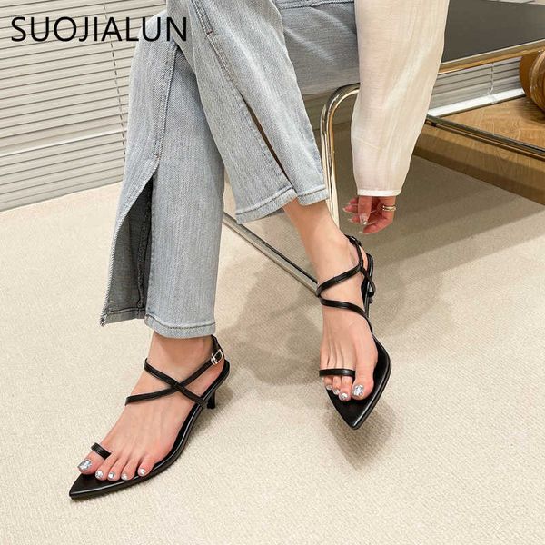 sandals suojialun summer women sandal narrow band ladies pointed toe thin low heel dress pumps shoes outdoor vacation gladiator shoes t23020, Black
sandals suojialun summer women sandal narrow band ladies pointed toe thin low heel dress pumps shoes outdoor vacation gladiator shoes t23020, Black