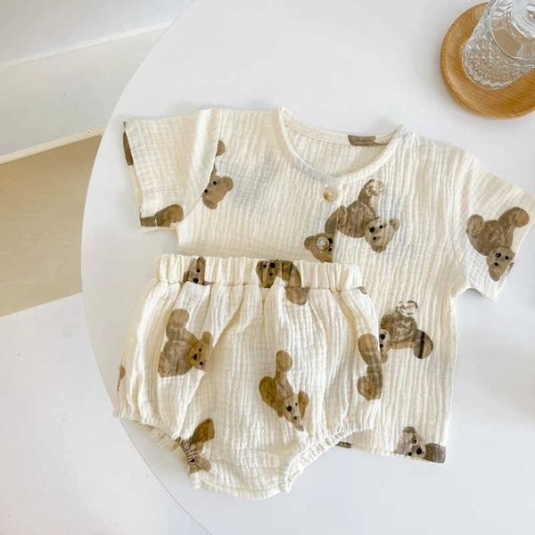 clothing sets korean bear baby clothing set summer boys girls suits cotton t shirts short sleeve shorts twopiece casual toddler outfits w230, White
clothing sets korean bear baby clothing set summer boys girls suits cotton t shirts short sleeve shorts twopiece casual toddler outfits w230, White
