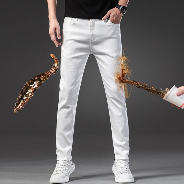 men's jeans 2023 product three anti fabric oil waterproof bacteria white slim small straight trend allmatch men's jeans 230210, Blue
men's jeans 2023 product three anti fabric oil waterproof bacteria white slim small straight trend allmatch men's jeans 230210, Blue